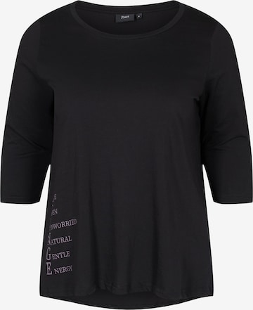 T-shirt 'Mally' Zizzi en noir : devant