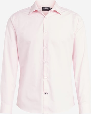 BURTON MENSWEAR LONDON Slim fit Button Up Shirt in Pink: front