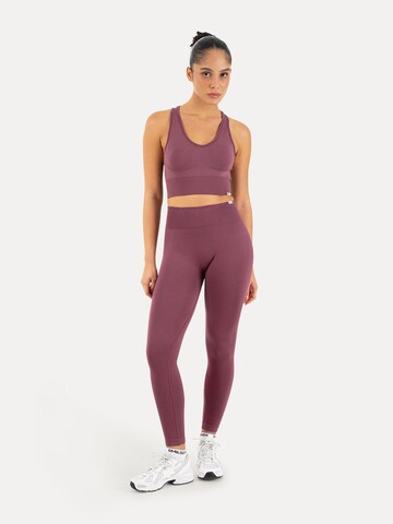 Coupe slim Leggings 'Vonda' Smilodox en violet