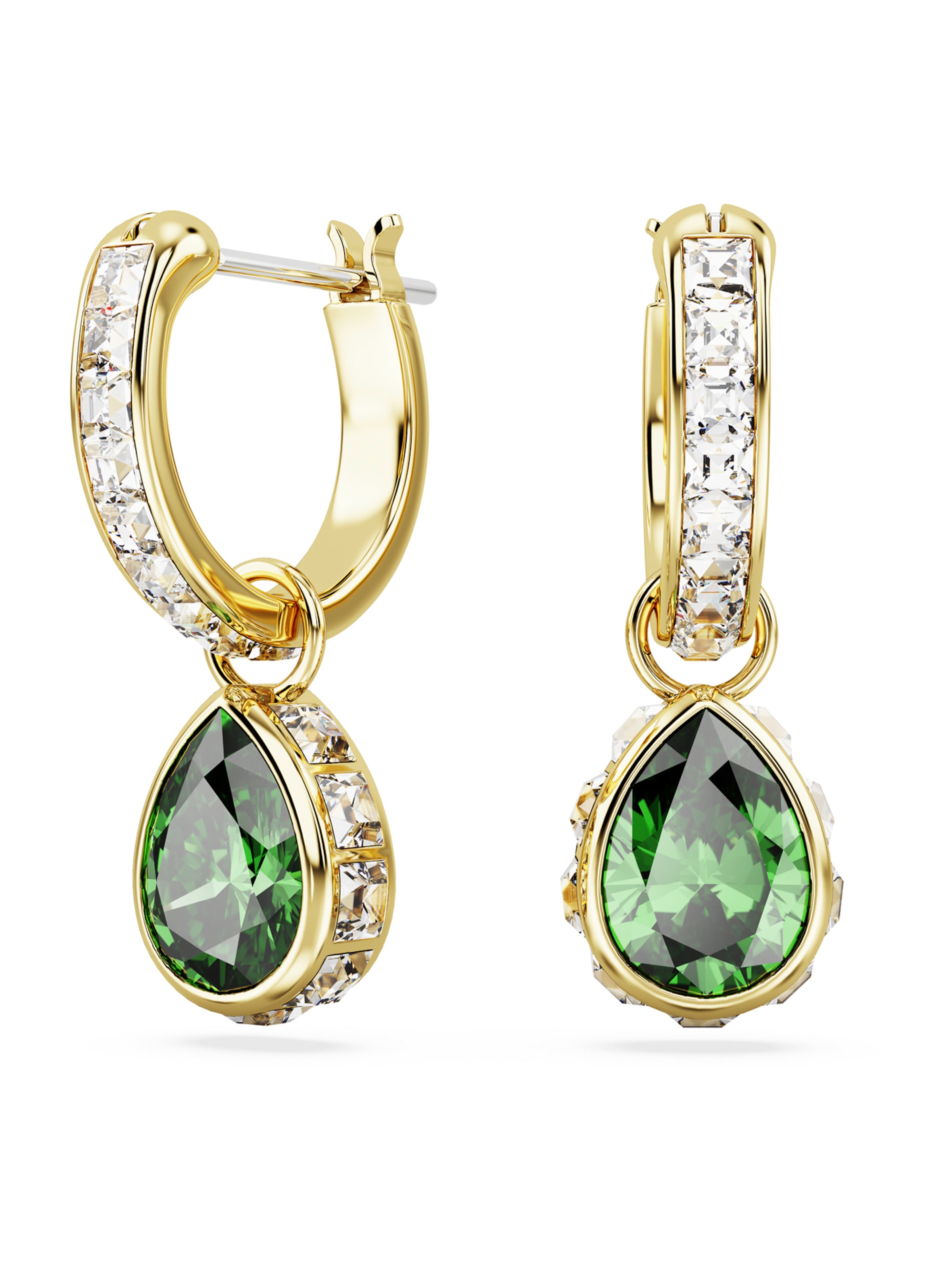 Boucles d'oreilles 'Stilla' Swarovski en or : devant