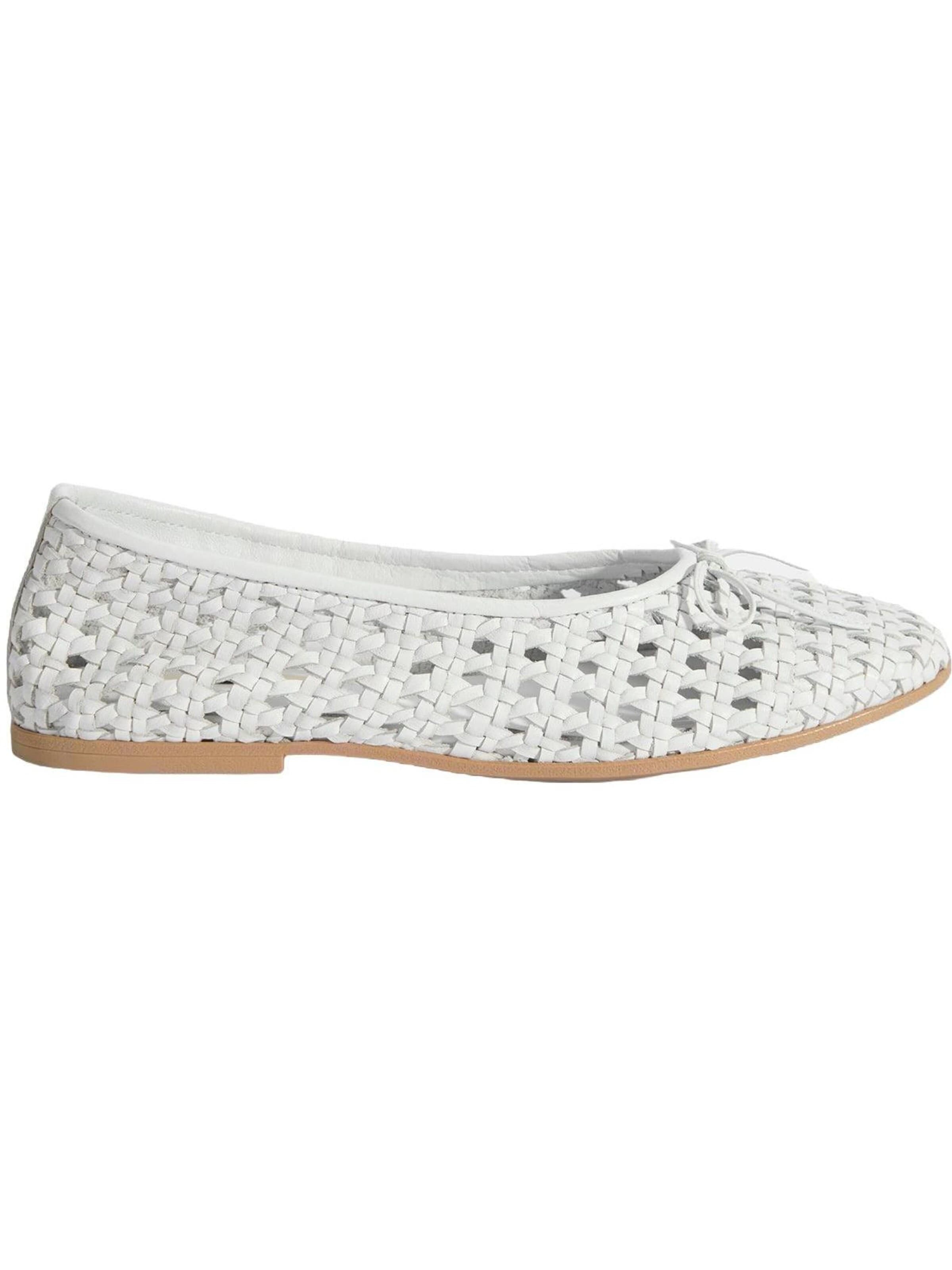 Desa Ballet Flats 'Ballettschuhe' in White