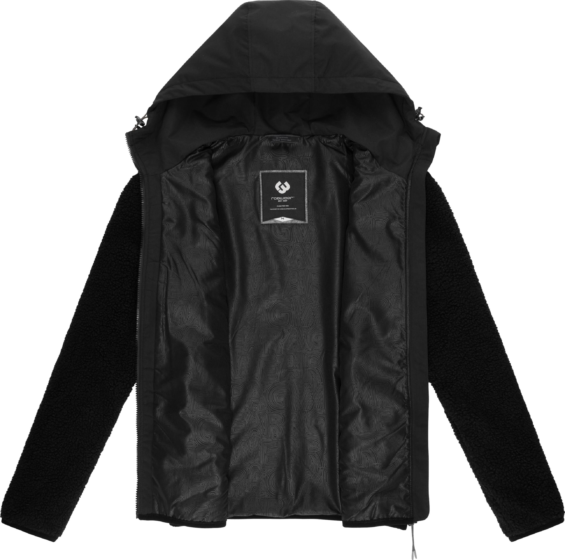 Ragwear Funktsionaalne fliisjakk 'Adar', värv must