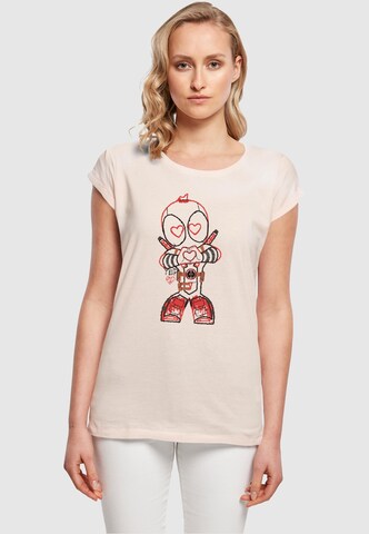 T-shirt ' Love Beam' ABSOLUTE CULT en rose : devant
