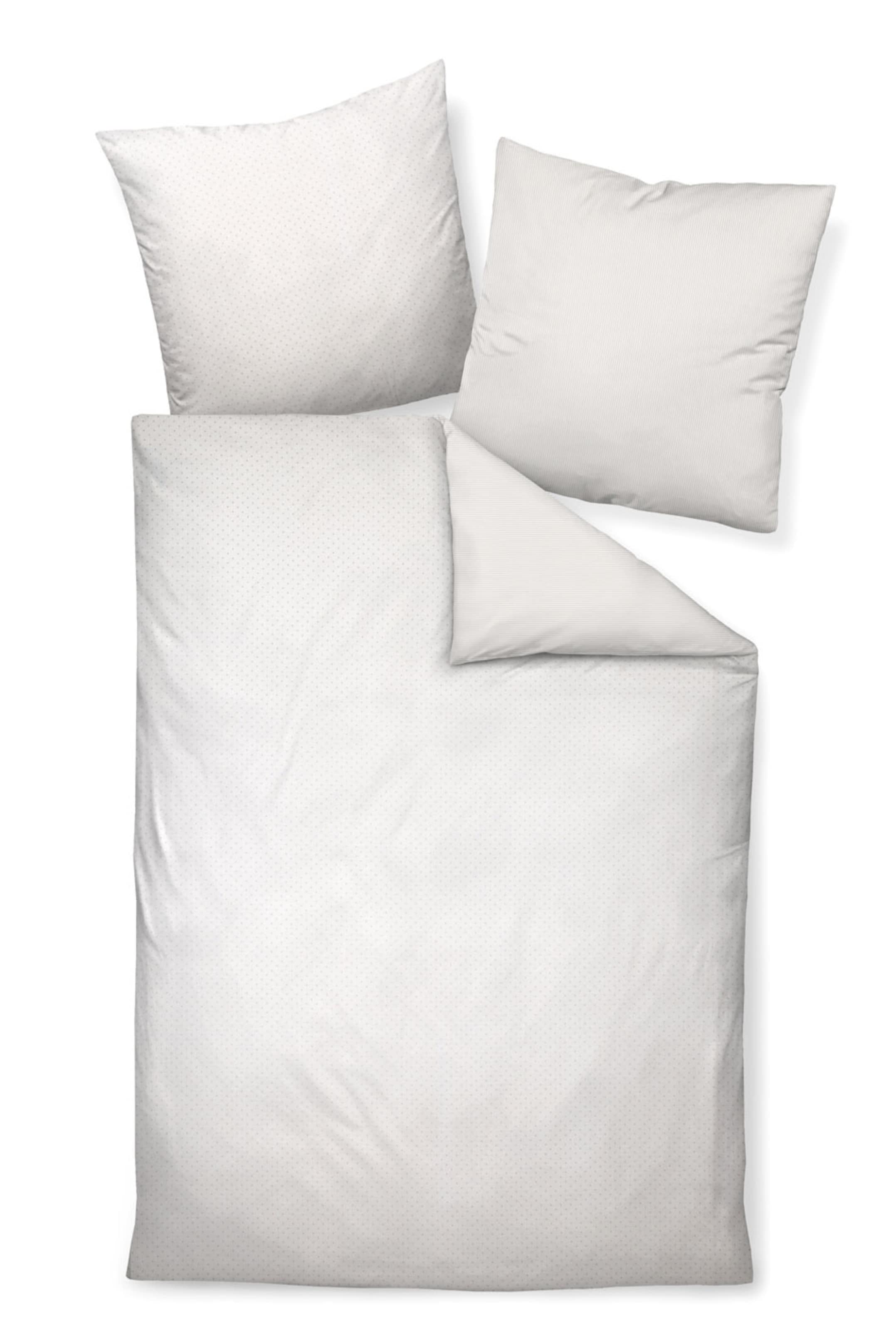 JANINE Poszewka na pościel w kolorze biały: przód