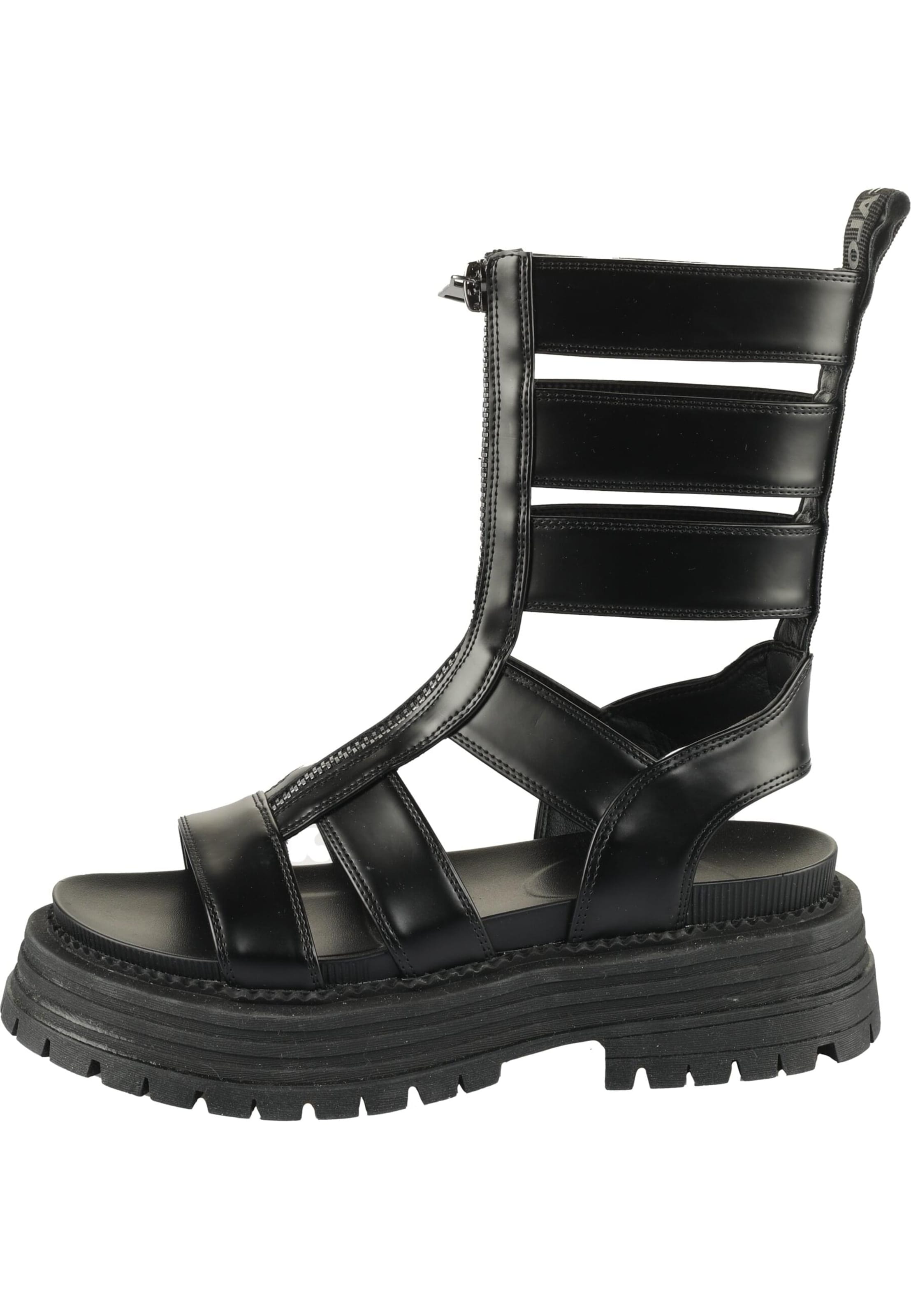 BUFFALO Strap sandal 'Lennox Zeus' in Black: front