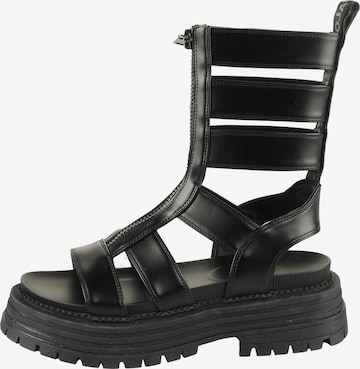 BUFFALO Remmisandaalit 'Lennox Zeus' värissä musta: etupuoli