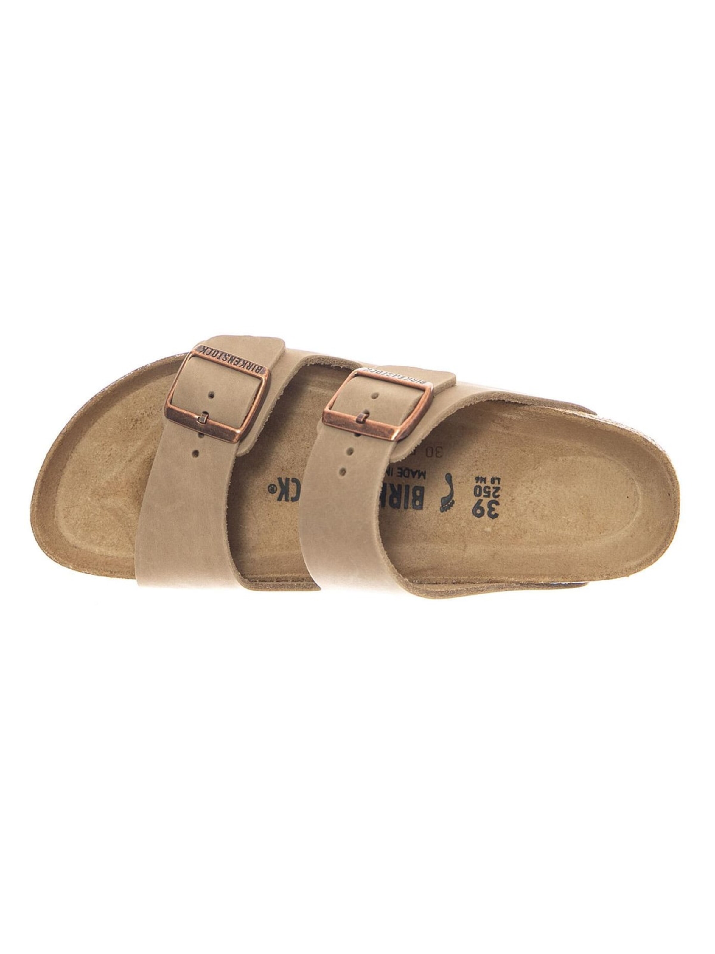 BIRKENSTOCK Sandały 'Arizona Oiled Leather Narrow Fit Tobacco Brown' w kolorze brązowy