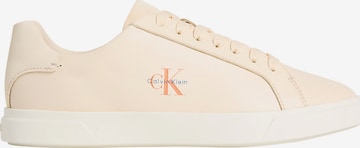 Baskets basses Calvin Klein en rose : devant