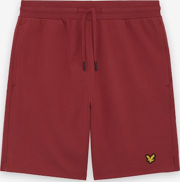 Lyle & Scott Regular Trousers 'Fly' in Red: front