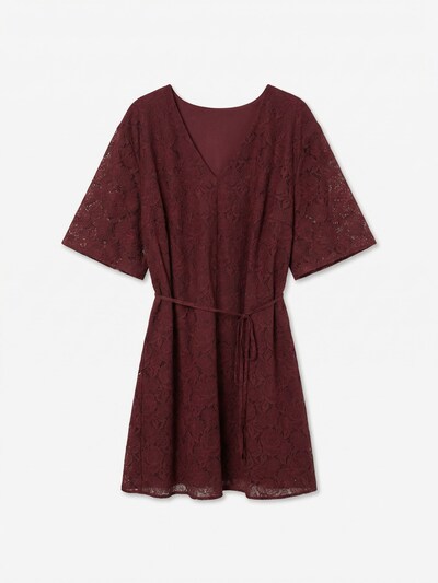 Vero Moda Curve Jurk 'VMCalli' in 50 in de kleur Donkerrood, Productweergave