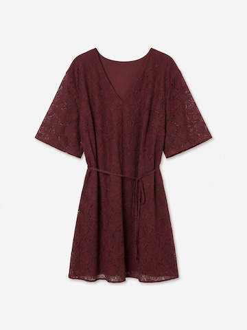 Vero Moda Curve Jurk 'VMCalli' in Rood