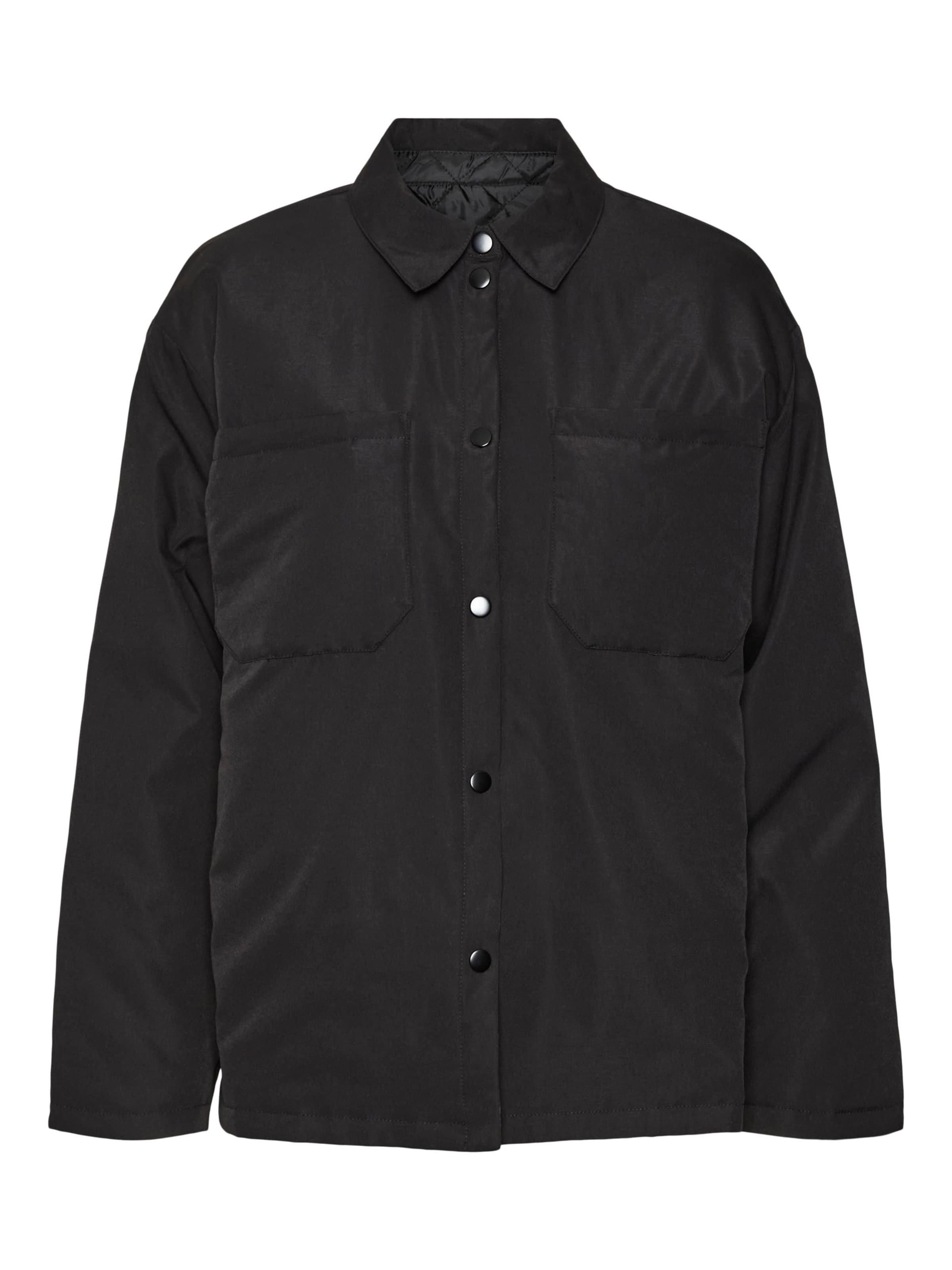 VERO MODA Φθινοπωρινό και ανοιξιάτικο μπουφάν 'SYRA' σε μαύρο: μπροστά