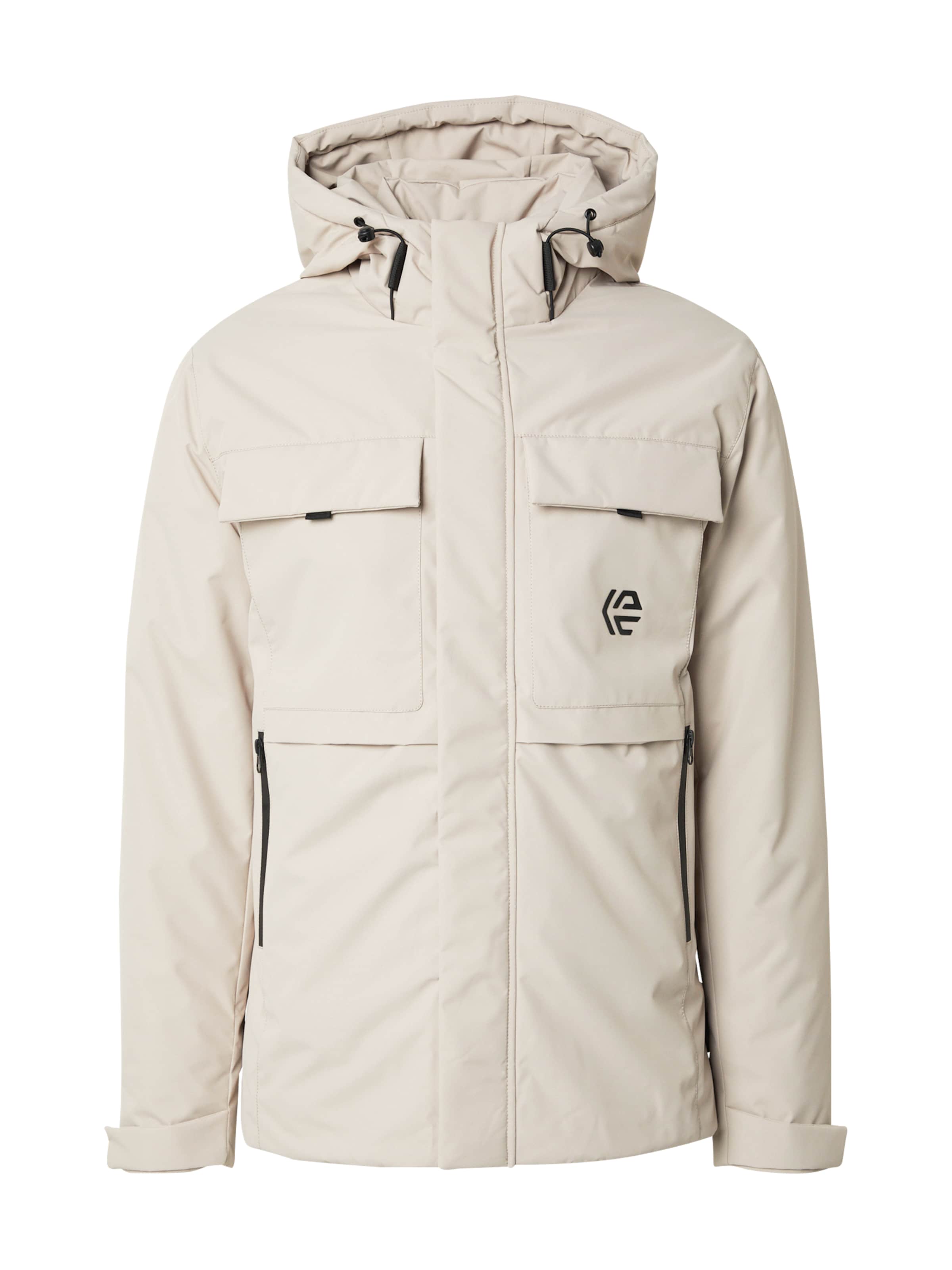 INDICODE JEANS Talvejope 'Villeson', värv beež: eest vaates