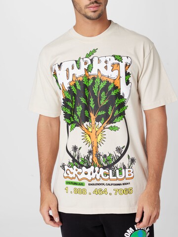 MARKET Majica 'Growclub' | bela barva