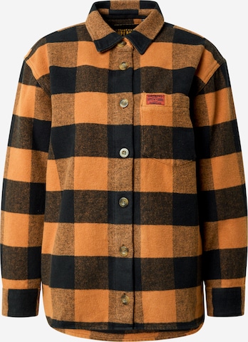 Geacă de primăvară-toamnă de la Superdry pe maro: față