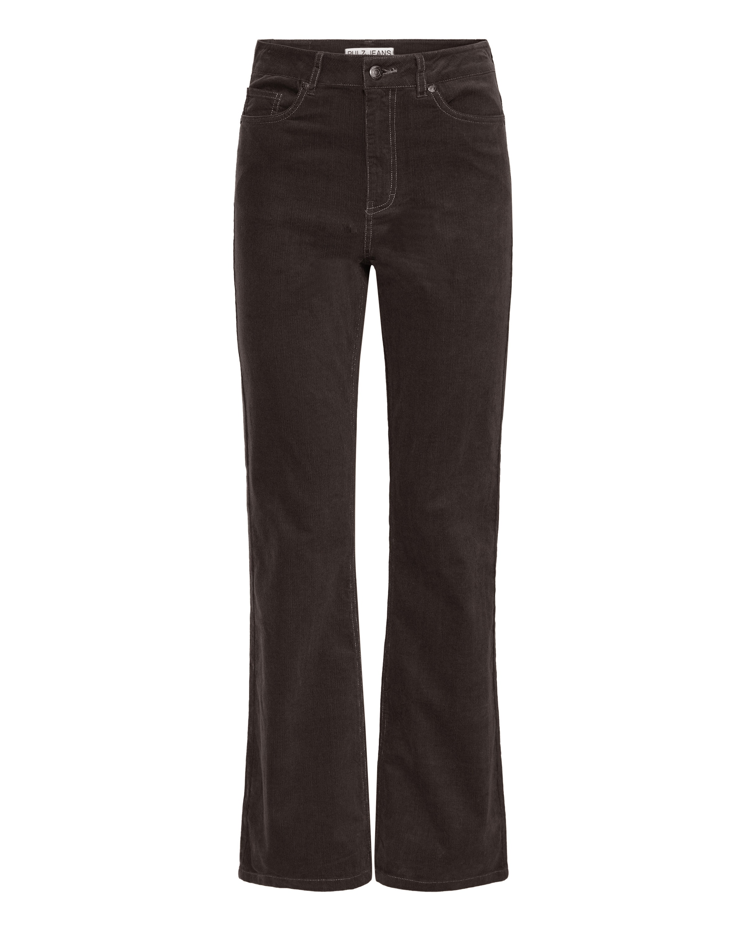 évasé Pantalon 'PZSally' Pulz en marron : devant
