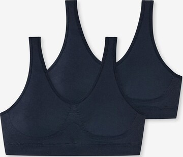 SCHIESSER Bralette Bra in Blue: front