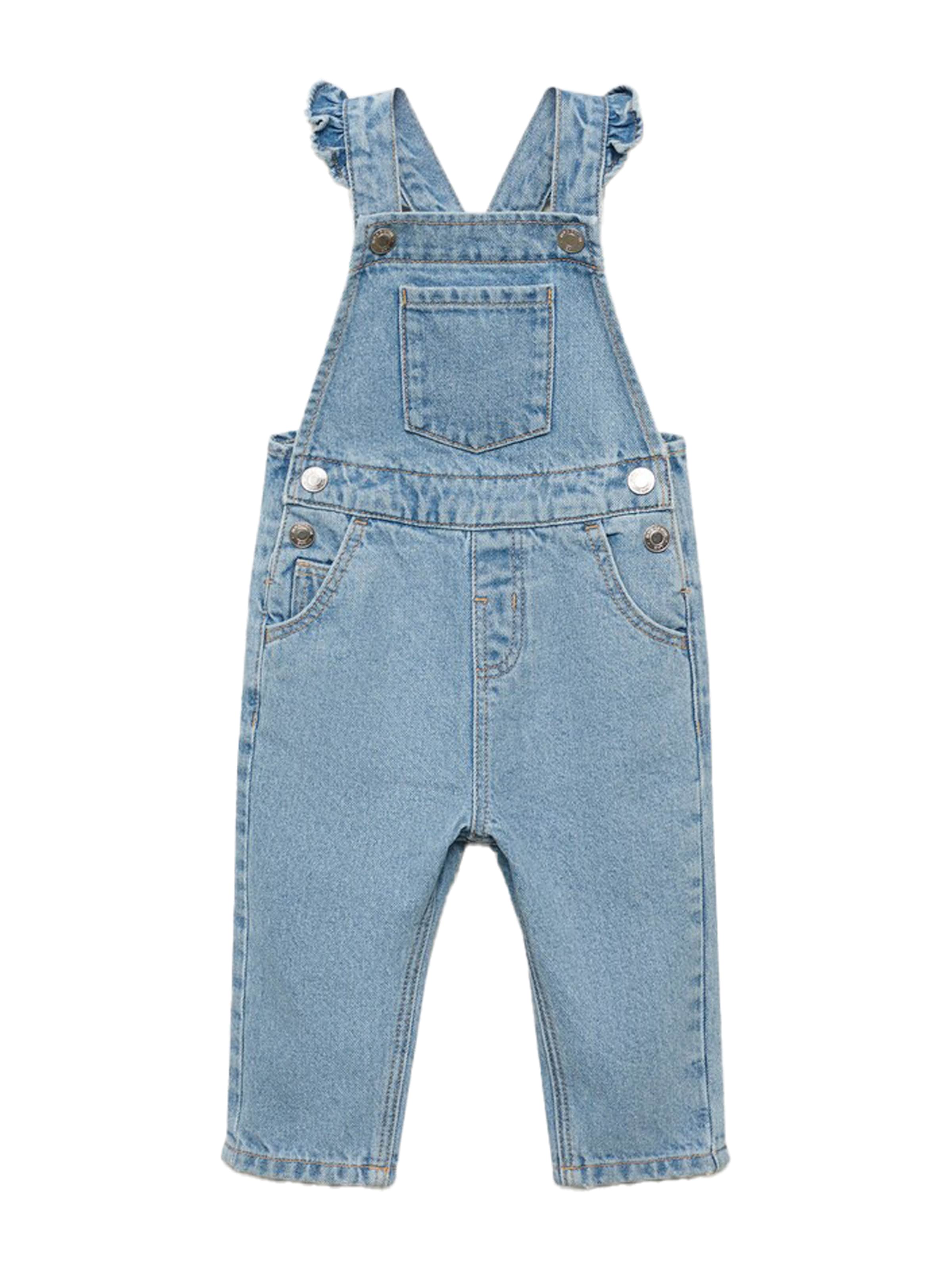 Regular Salopetă 'EMILLE' de la MANGO KIDS pe albastru: față