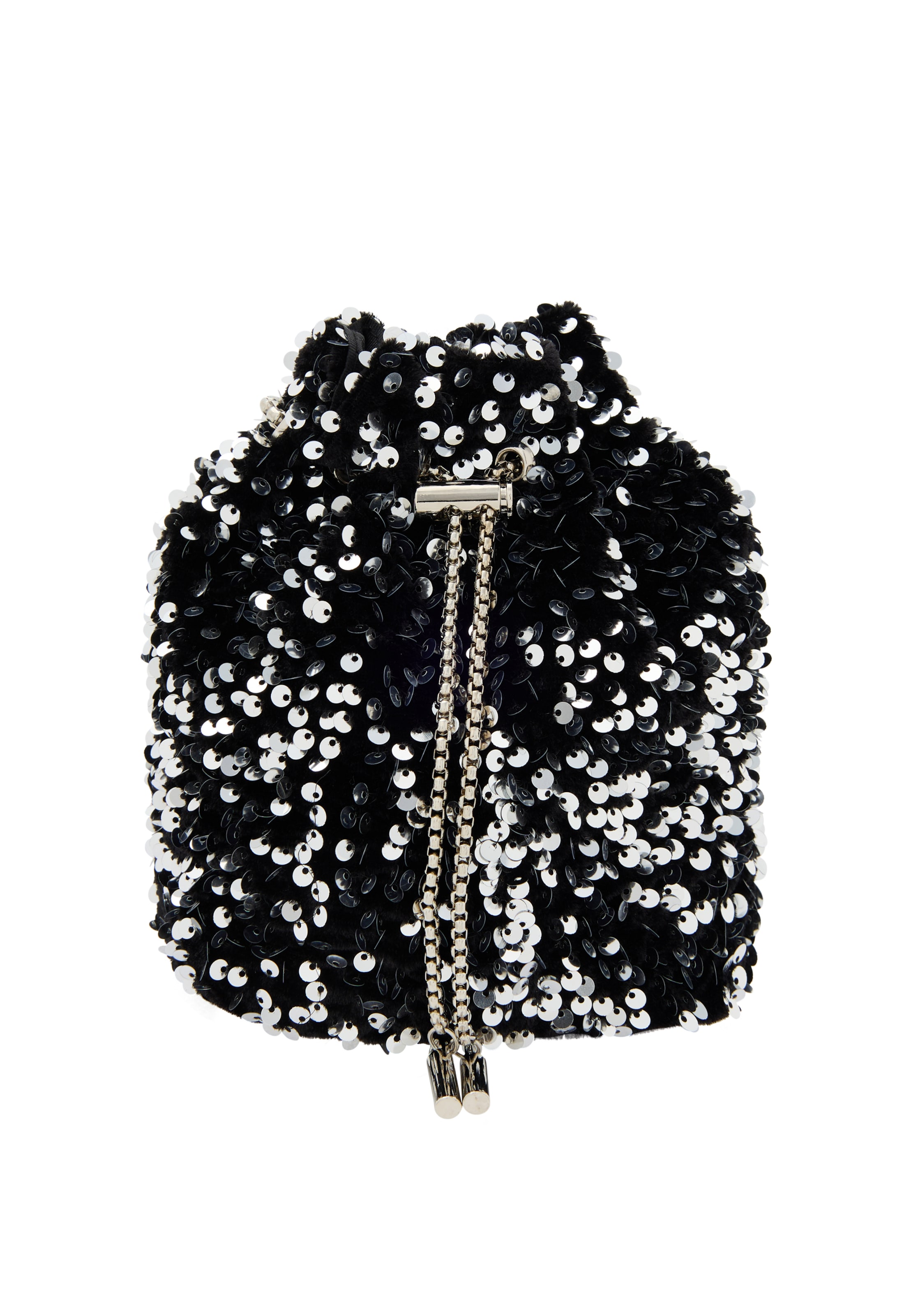 Clutch de la myMo at night pe argintiu: față