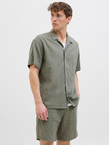 JACK & JONES Comfort fit Overhemd 'JOREaster Patras' in Groen: voorkant