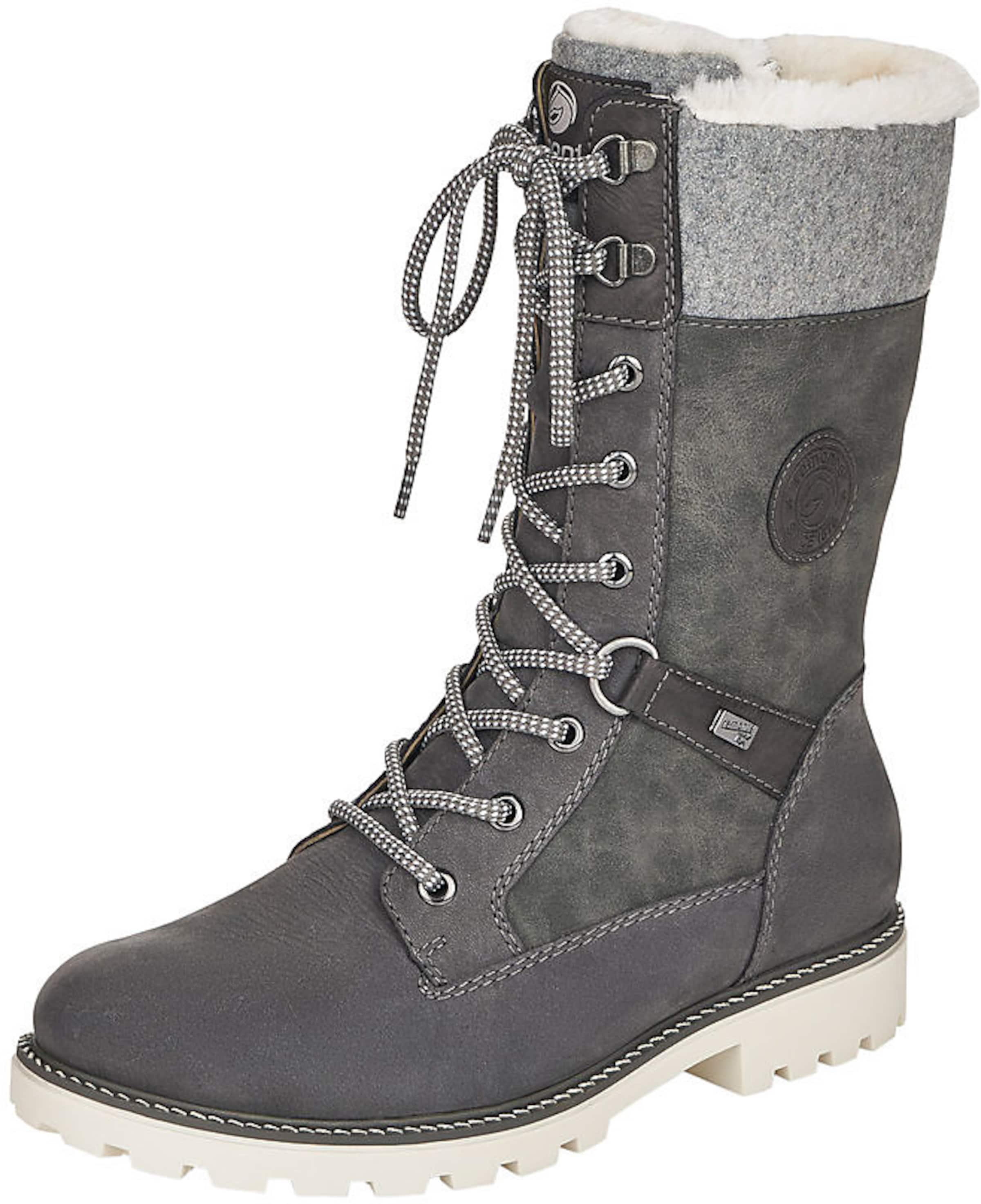 REMONTE Schnürstiefel in Grau: Vorderseite