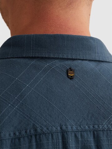 Regular fit Camicia 'Shirt with short sleeves and check texture' di PME Legend in blu