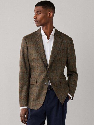 Hackett London Regular fit Colbert in Groen: voorkant