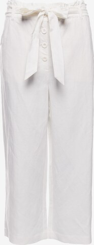 Superdry Wide leg Pants 'Edit' in White: front