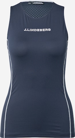 J.Lindeberg Sporttop 'Majken' in Blauw: voorkant