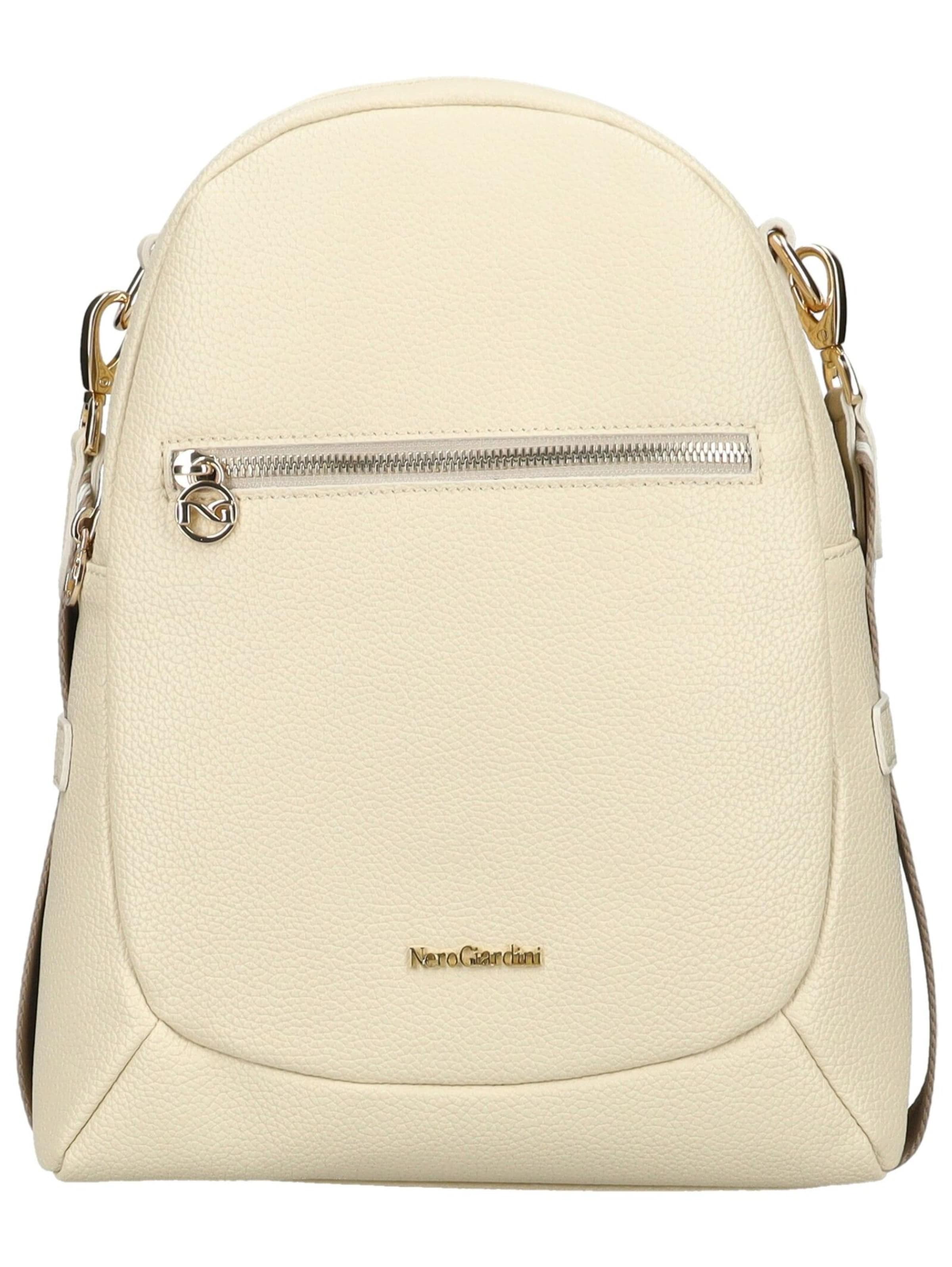 Sac à dos Nero Giardini en beige : devant