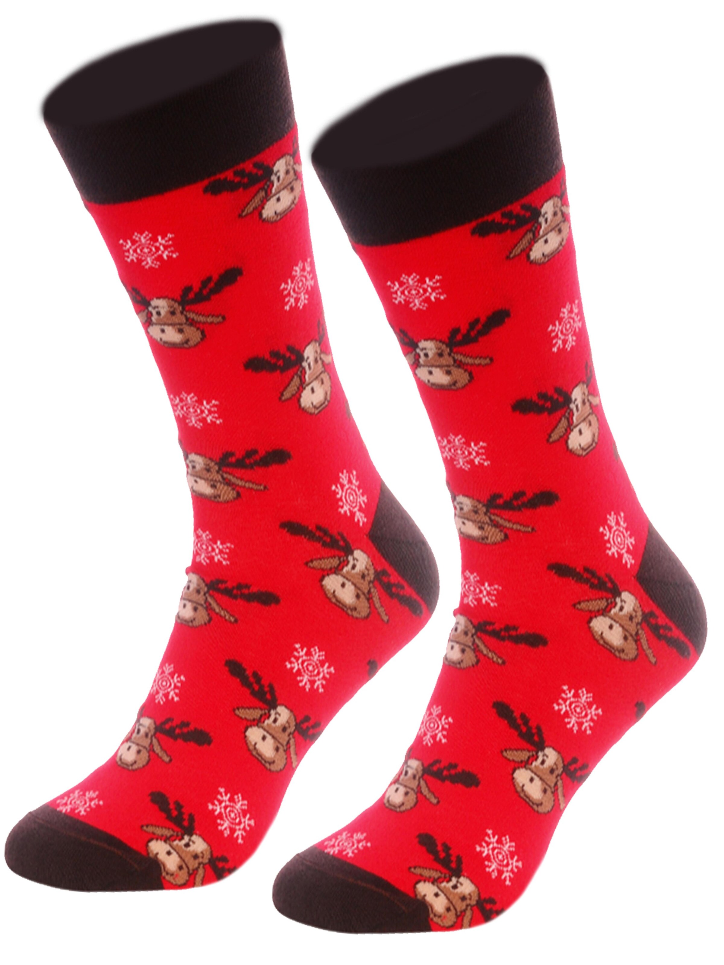 La Bortini Socken in Rot: Vorderseite