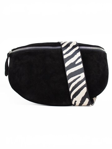 Marsupio 'LIVIA large' di lePelou in nero: frontale