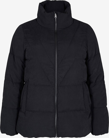 Veste mi-saison 'CAPEACHY' Zizzi en noir : devant