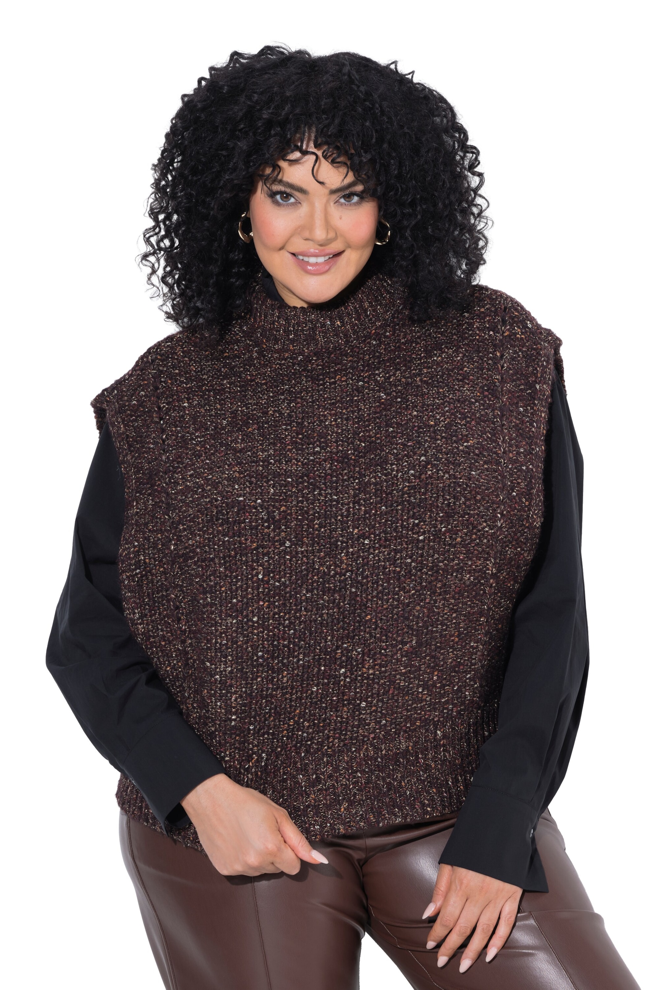 Ulla Popken Pullover in Braun: Vorderseite