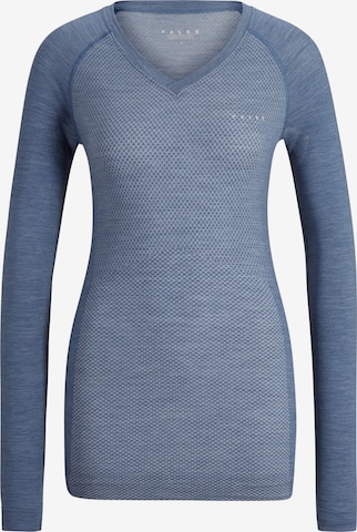 FALKE Base Layer in Blau: Vorderseite