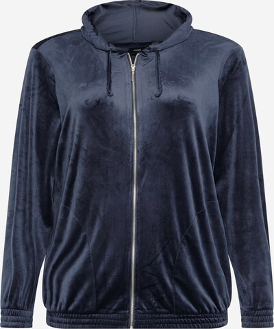 Zizzi Sweatjakke 'HELENA' i navy, Produktvisning