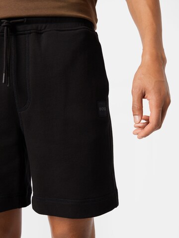 BOSS Normalny krój Spodnie 'Sewalk' w kolorze czarny