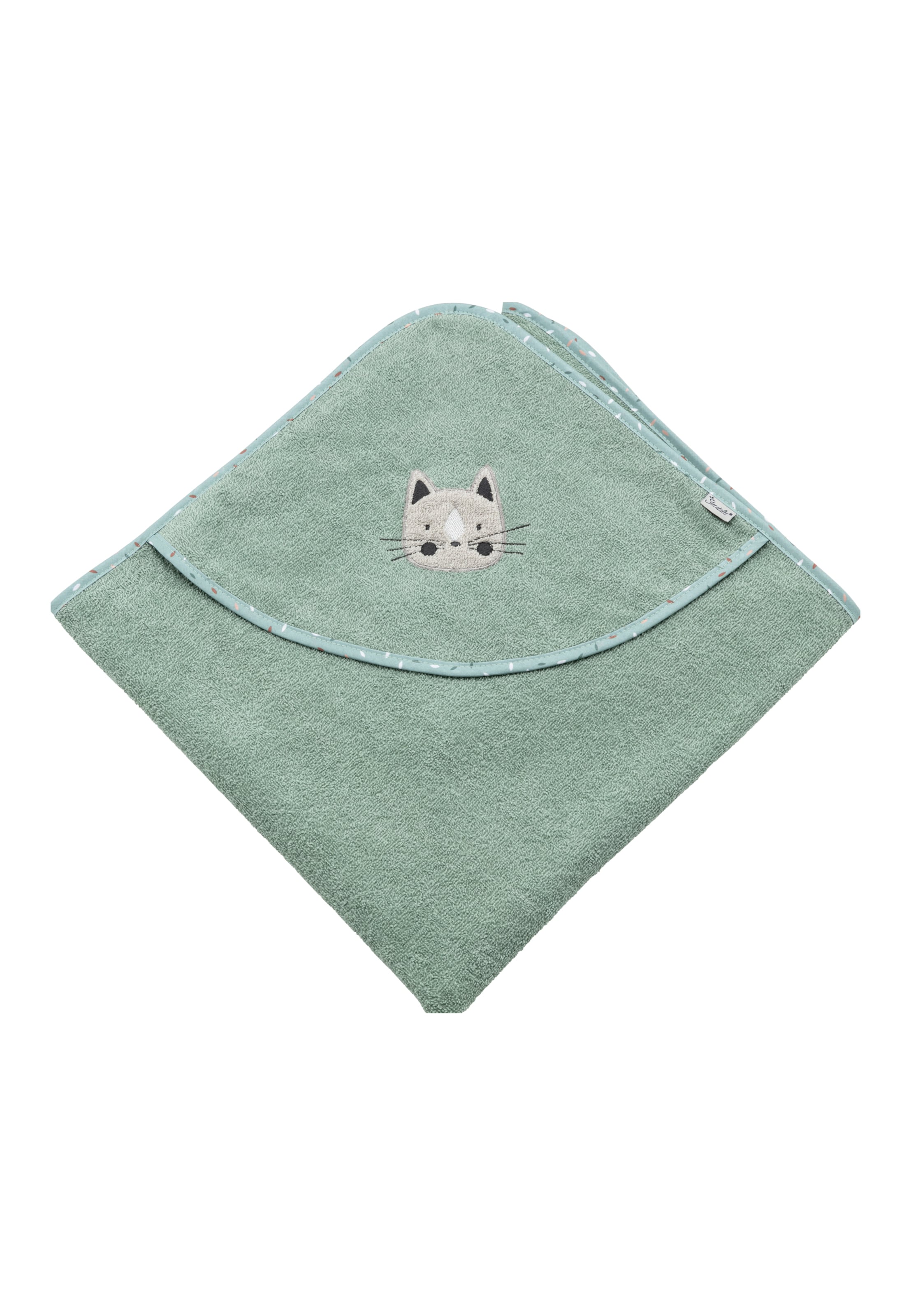 STERNTALER Shower Towel in Green: front