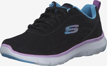 SKECHERS Athletic Lace-Up Shoes in Black: front