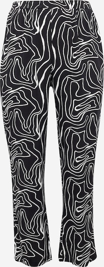 ONLY Carmakoma Trousers 'DES ALLIE' in Black / White, Item view