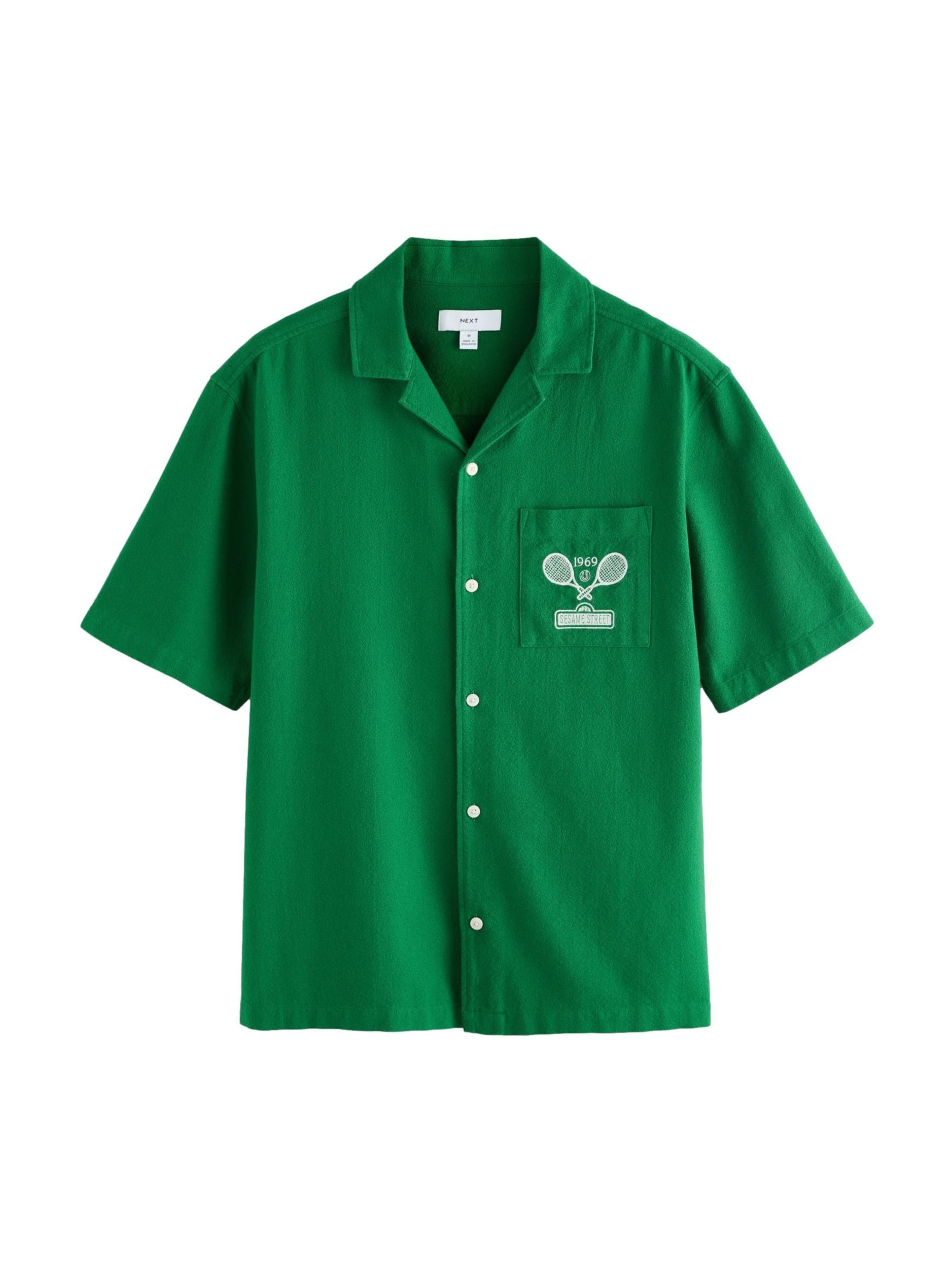 Coupe regular Chemise Next en vert : devant