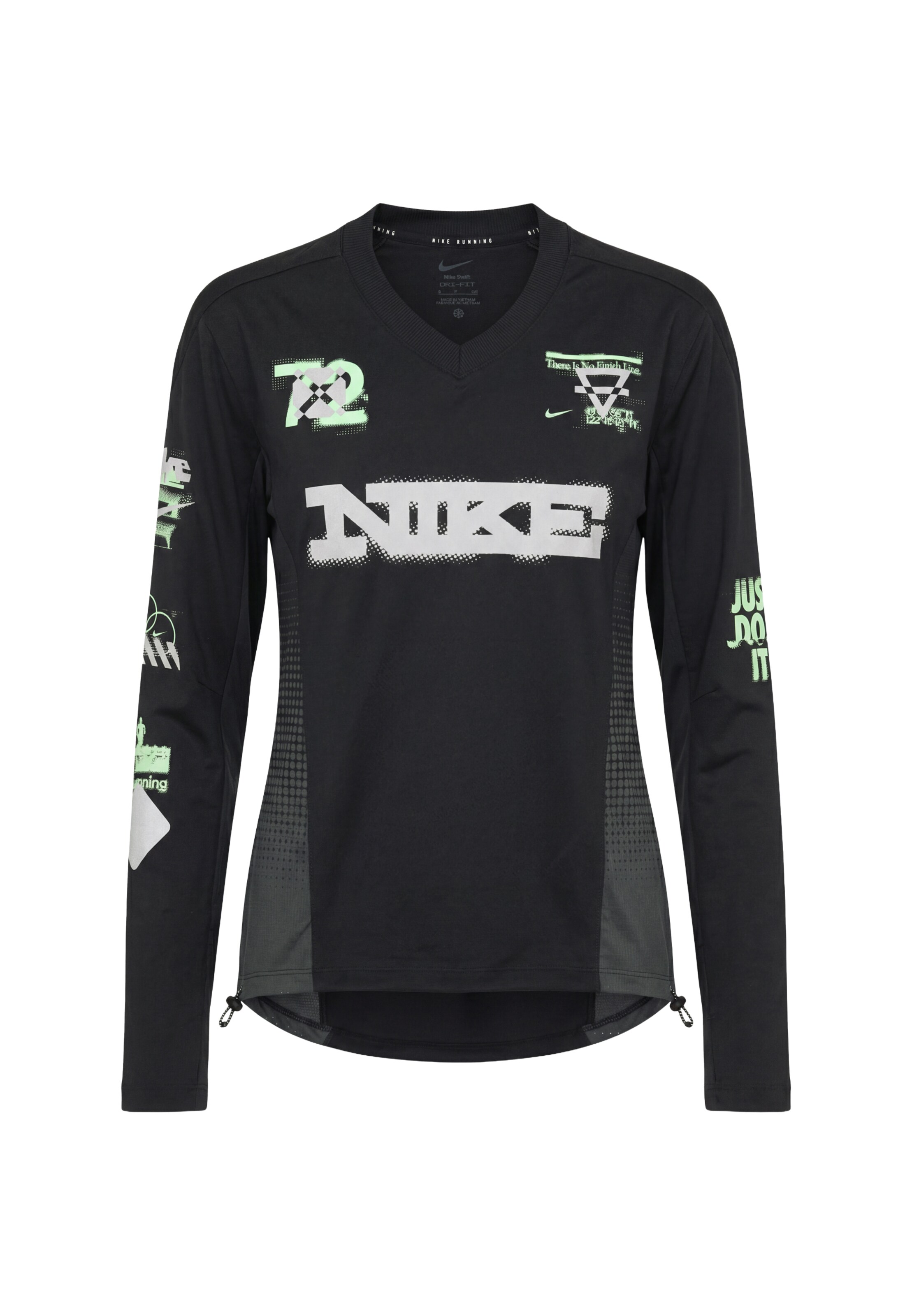 T-shirt fonctionnel NIKE en noir : devant
