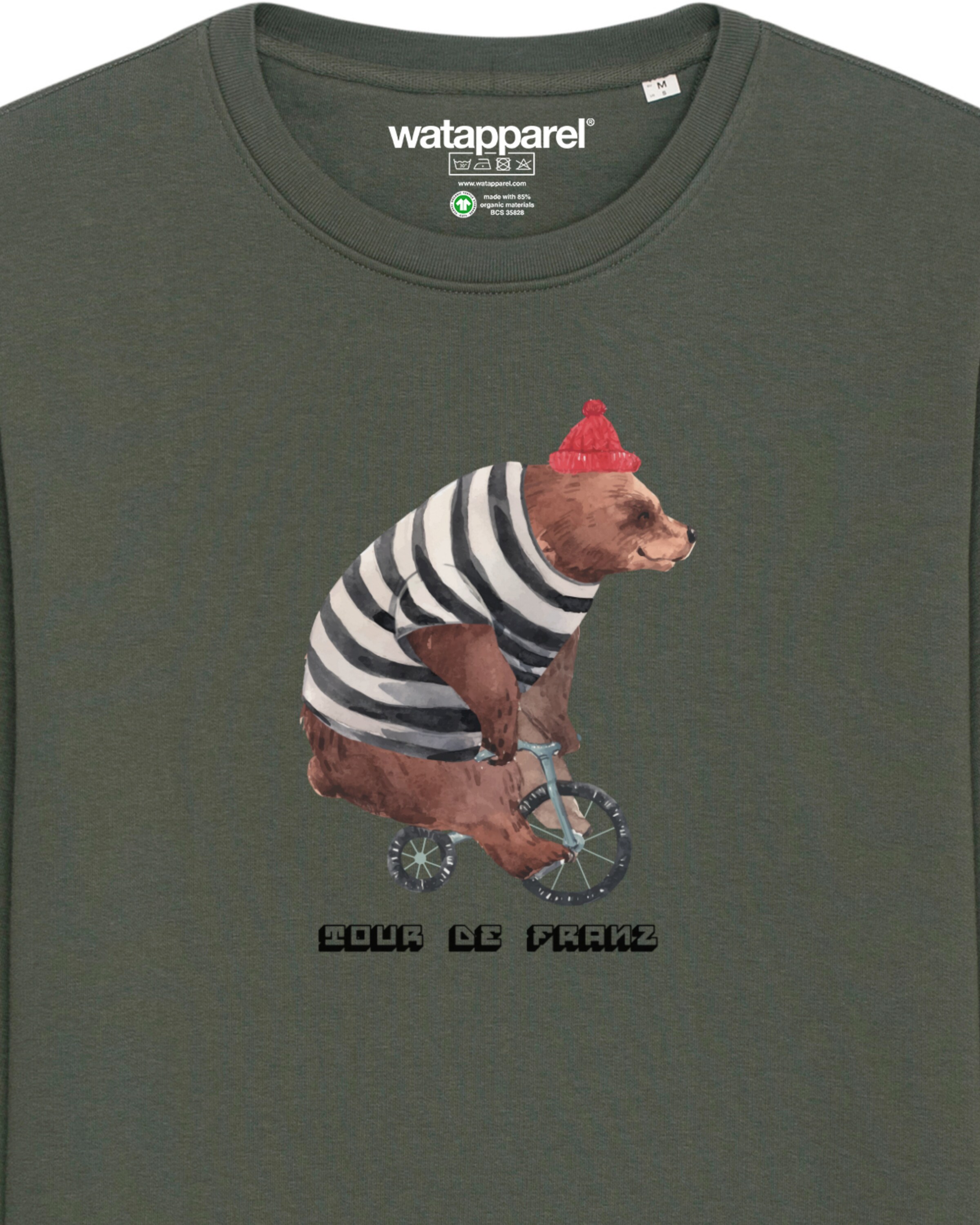 Sweat-shirt 'Tour de Franz' Watapparel en vert