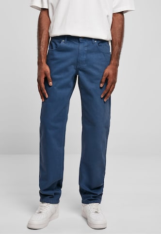Urban Classics Regular Jeans in Blauw: voorkant