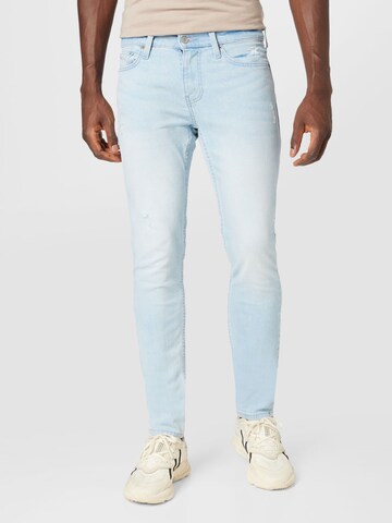 HOLLISTERSkinny Traperice - plava boja: prednji dio