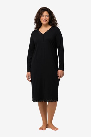 Ulla Popken Nightgown in Black: front