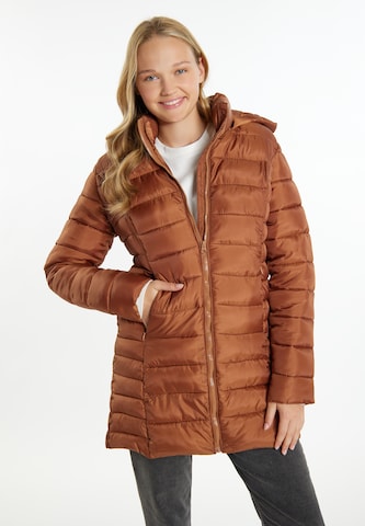 MYMO Between-Season Jacket in Brown: front