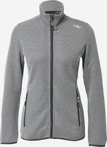 CMP Athletic Fleece Jacket in Grey: front