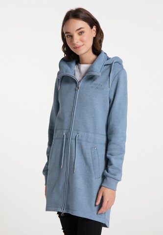 MYMO Sweatjacke in Blau: Vorderseite