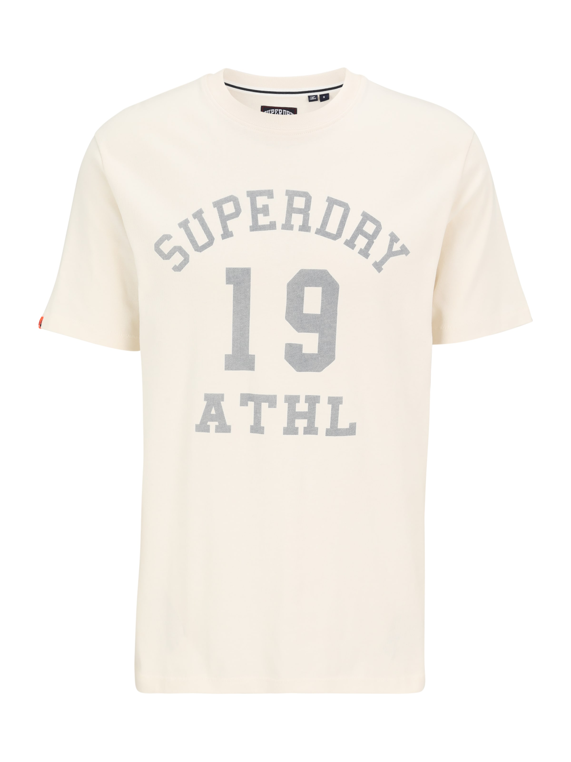T-Shirt 'Athletic Essential' Superdry en blanc : devant